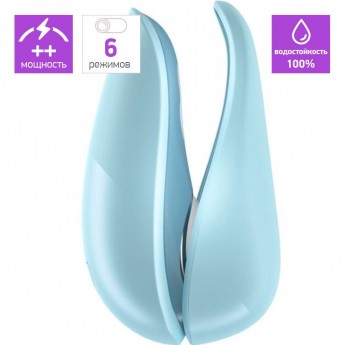 Бесконтактный клиторальный стимулятор WOMANIZER LIBERTY голубой + Подарок Бесконтактный клиторальный стимулятор WOMANIZER LIBERTY голубой + Подарок