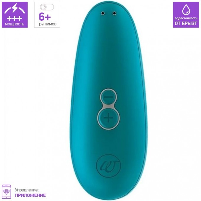 Бесконтактный клиторальный стимулятор WOMANIZER STARLET 3 бирюзовый + Подарок WZ231SG8